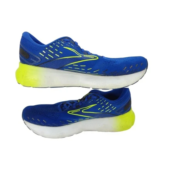 Brooks Glycerin GTS 20 Mens Running Shoes Blue Yellow Size 11 Medium D - Picture 3 of 7